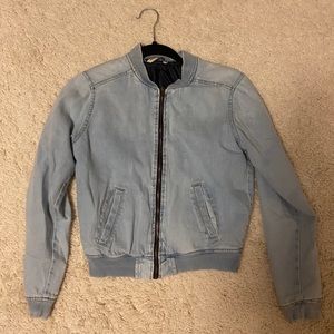 Denim Bomber Jean Jacket